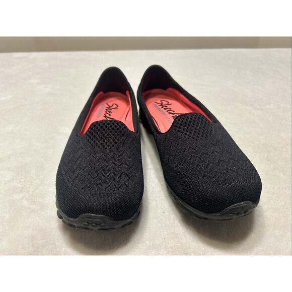 Skechers Women’s Shoes Size 6 Black EZ Flex Flicker Slip On Mary Jane Flats - Picture 1 of 8